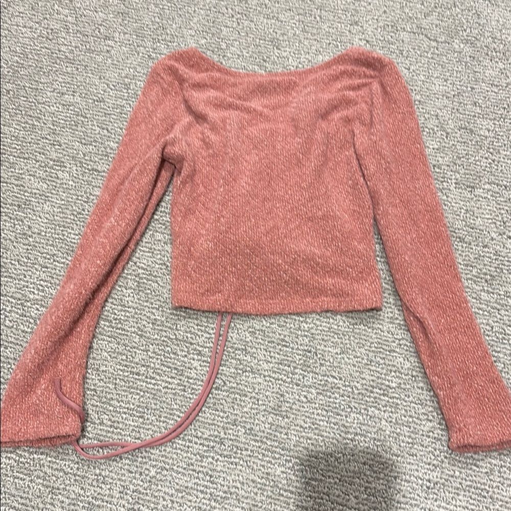 Altar’d State Pink Knit Sweater - Picture 2 of 3